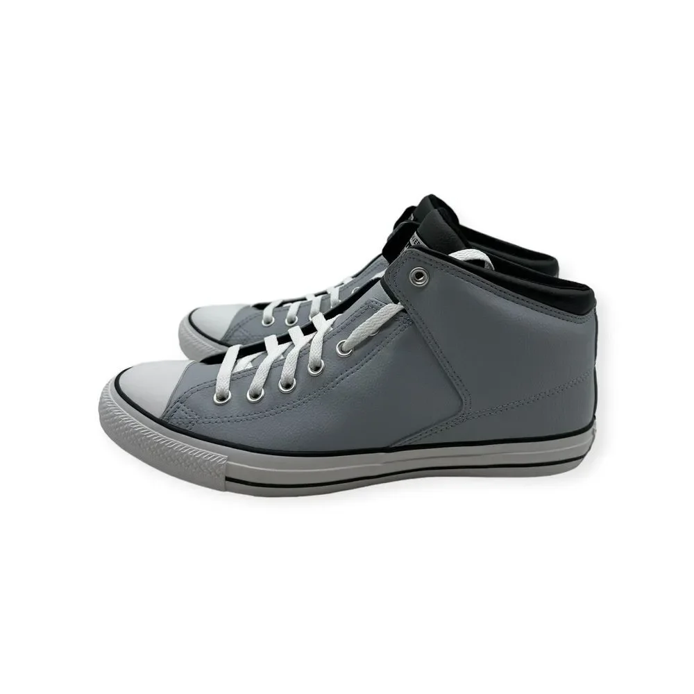 Men's Converse Chuck Taylor High Street Mid Gray White Shoes A04575C Size 12 NEW